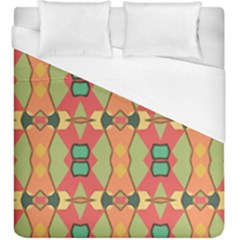 Pattern Orange Green African Duvet Cover (king Size)