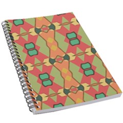 Pattern Orange Green African 5 5  X 8 5  Notebook by Wegoenart