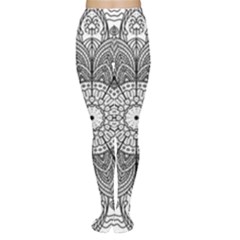 Mandala Meditation Zen Flower Yoga Tights by Wegoenart