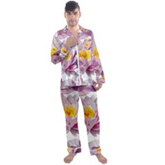 Seamless Repeating Tiling Tileable Men s Satin Pajamas Long Pants Set by Wegoenart