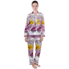 Seamless Repeating Tiling Tileable Satin Long Sleeve Pyjamas Set by Wegoenart