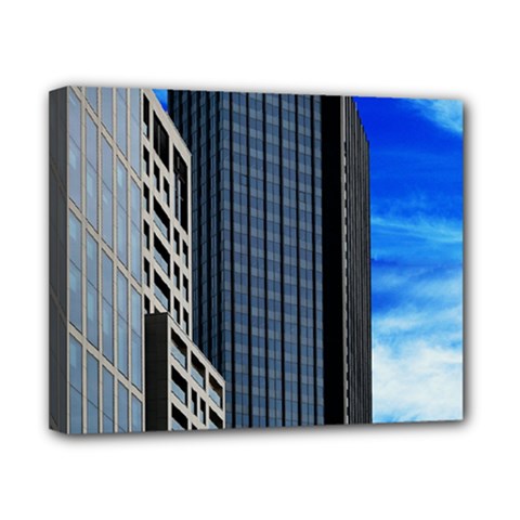 Architecture Frankfurt Houses Canvas 10  X 8  (stretched) by Wegoenart