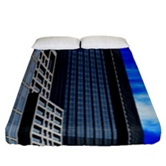 Architecture Frankfurt Houses Fitted Sheet (queen Size) by Wegoenart