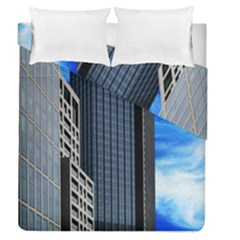 Architecture Frankfurt Houses Duvet Cover Double Side (queen Size) by Wegoenart