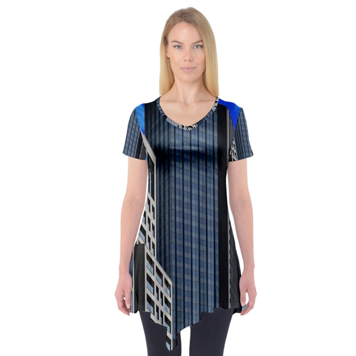 Architecture Frankfurt Houses Short Sleeve Tunic 