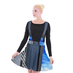 Architecture Frankfurt Houses Suspender Skater Skirt by Wegoenart