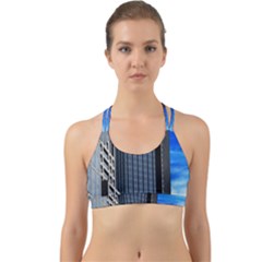 Architecture Frankfurt Houses Back Web Sports Bra by Wegoenart