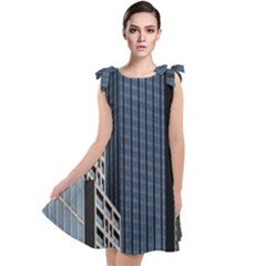 Architecture Frankfurt Houses Tie Up Tunic Dress by Wegoenart