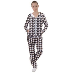 Coffee Beans Pattern Illustrator Women s Tracksuit by Wegoenart