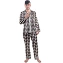 Coffee Beans Pattern Illustrator Men s Satin Pajamas Long Pants Set View1