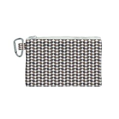 Coffee Beans Pattern Illustrator Canvas Cosmetic Bag (small) by Wegoenart