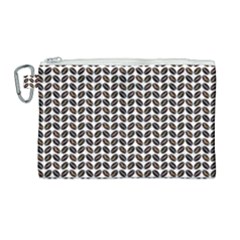 Coffee Beans Pattern Illustrator Canvas Cosmetic Bag (large) by Wegoenart