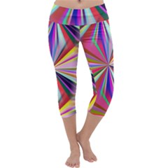 Seamless Repeating Tiling Tileable Abstract Capri Yoga Leggings by Wegoenart