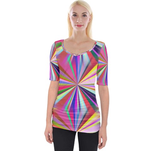 Seamless Repeating Tiling Tileable Abstract Wide Neckline Tee by Wegoenart