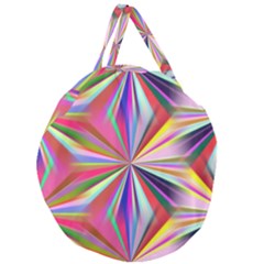 Seamless Repeating Tiling Tileable Abstract Giant Round Zipper Tote by Wegoenart