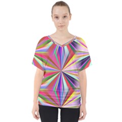 Seamless Repeating Tiling Tileable Abstract V-neck Dolman Drape Top