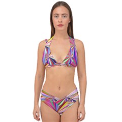 Seamless Repeating Tiling Tileable Abstract Double Strap Halter Bikini Set by Wegoenart