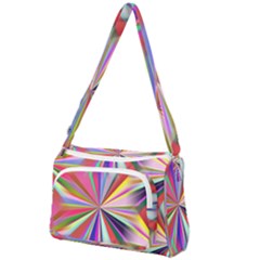 Seamless Repeating Tiling Tileable Abstract Front Pocket Crossbody Bag by Wegoenart