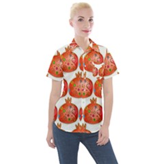 Seamless Repeating Tiling Tileable Women s Short Sleeve Pocket Shirt