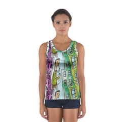 Seamless Repeating Tiling Tileable Sport Tank Top  by Wegoenart