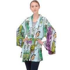 Seamless Repeating Tiling Tileable Velvet Kimono Robe by Wegoenart