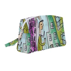 Seamless Repeating Tiling Tileable Wristlet Pouch Bag (medium) by Wegoenart