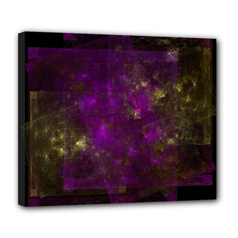 Apophysis Attractor Colours Digital Deluxe Canvas 24  X 20  (stretched) by Wegoenart