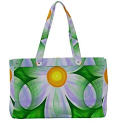 Seamless Repeating Tiling Tileable Flowers Canvas Work Bag by Wegoenart