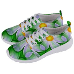 Seamless Repeating Tiling Tileable Flowers Men s Lightweight Sports Shoes by Wegoenart