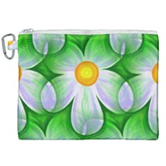 Seamless Repeating Tiling Tileable Flowers Canvas Cosmetic Bag (xxl) by Wegoenart