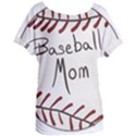 Baseball Mom Ball Women s Oversized Tee View1