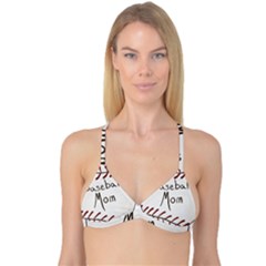 Baseball Mom Ball Reversible Tri Bikini Top by Arcade