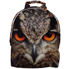 Owl Bird Eyes Eagle Owl Birds Mini Full Print Backpack by Wegoenart