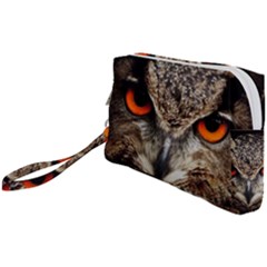 Owl Bird Eyes Eagle Owl Birds Wristlet Pouch Bag (small)