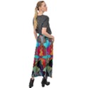 Background Sci Fi Fantasy Colorful Velour Split Maxi Skirt View2