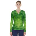 Pagan Mandala Seamless Tileable V-Neck Long Sleeve Top View1