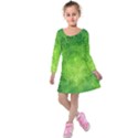 Pagan Mandala Seamless Tileable Kids  Long Sleeve Velvet Dress View1