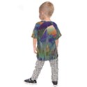 Mountains Abstract Mountain Range Kids  Raglan Tee View2