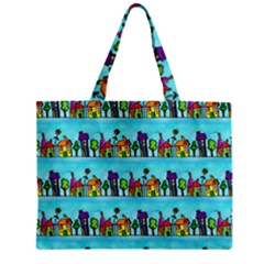 Seamless Repeating Tiling Tileable Zipper Mini Tote Bag by Wegoenart