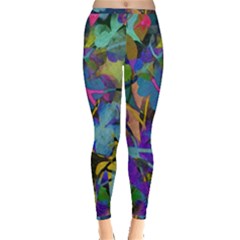 Flowers Abstract Branches Inside Out Leggings