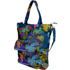 Flowers Abstract Branches Shoulder Tote Bag