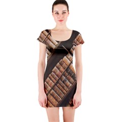 Books Bookshelf Classic Collection Short Sleeve Bodycon Dress