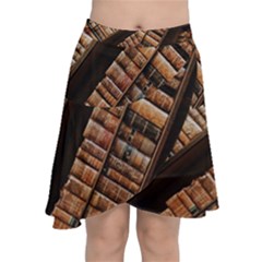 Books Bookshelf Classic Collection Chiffon Wrap Front Skirt by Wegoenart