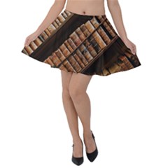 Books Bookshelf Classic Collection Velvet Skater Skirt