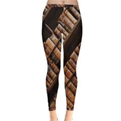 Books Bookshelf Classic Collection Inside Out Leggings by Wegoenart