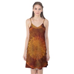 Orange Warm Hues Fractal Chaos Camis Nightgown