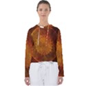 Orange Warm Hues Fractal Chaos Women s Slouchy Sweat View1