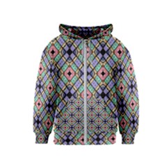 Pattern Wallpaper Background Abstract Geometry Kids  Zipper Hoodie