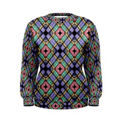 Pattern Wallpaper Background Abstract Geometry Women s Sweatshirt