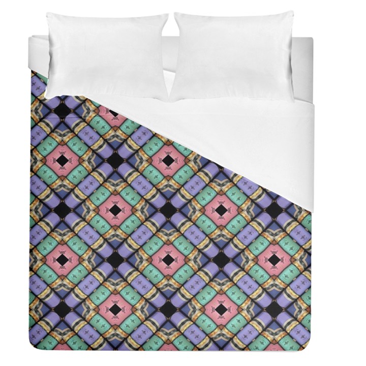 Pattern Wallpaper Background Abstract Geometry Duvet Cover (Queen Size)